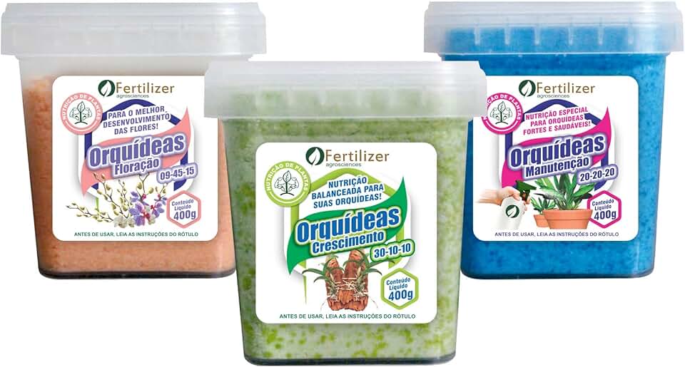 Adubo para Orquídea Kit com 3 potes