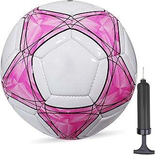Soccer Ball Size 3,4,5 Soft PU for Practice Training Gift Boys Girls Kid Come