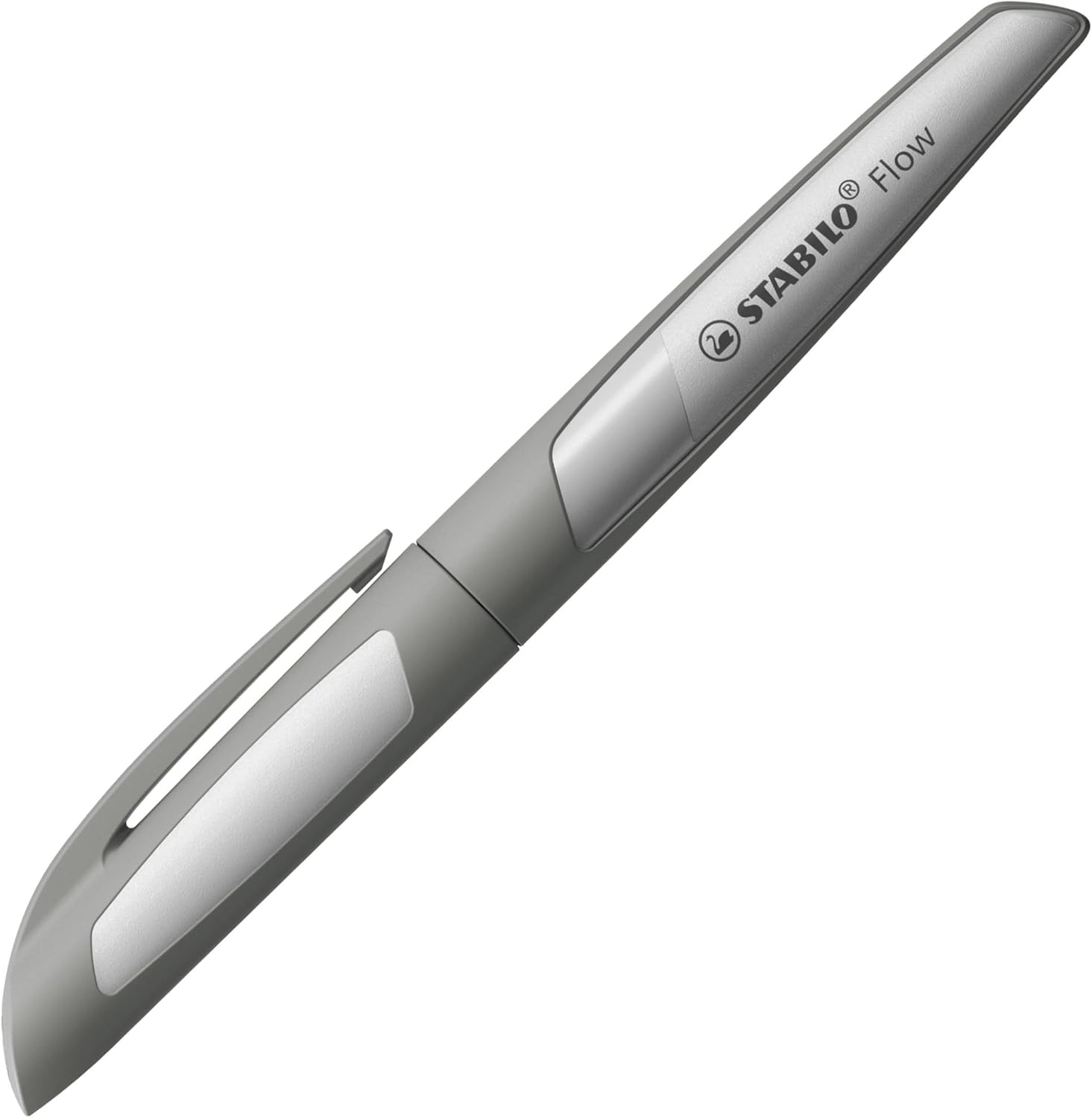STABILO Fountain Pen Flow - MONOCHROME - Medium Nib - Pack of 1 - Grey