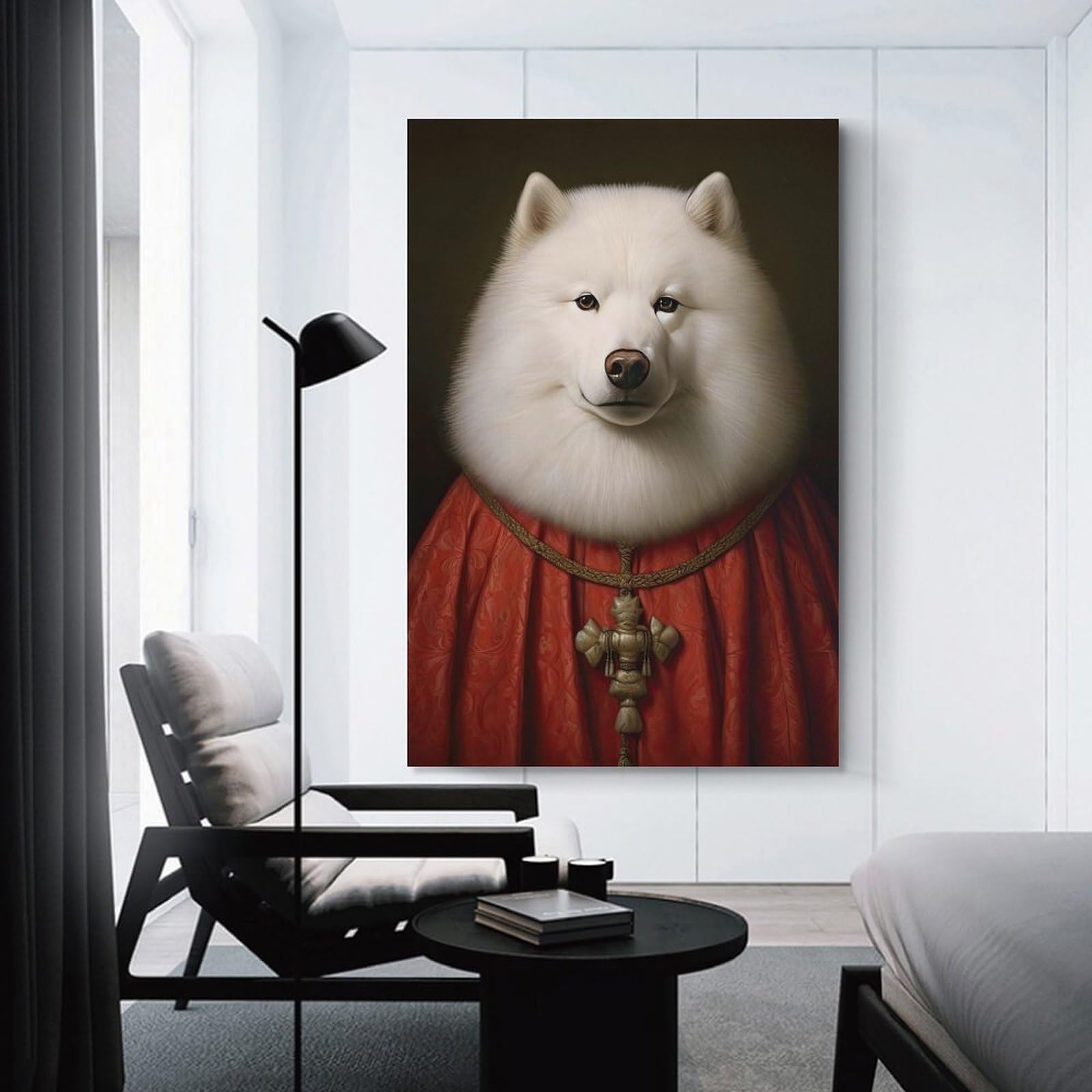 sinyumoney Samoyed The Pope Wall Pictures Bedroom Bedroom Modern Art Prints 12x18inch(30x45cm)