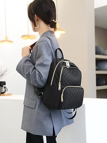 Miniatura 7 de Mochila pequeña para mujer mini mochila para mujer mochila de nailon para mujer casual ligera mochila Pulsera Black Plus