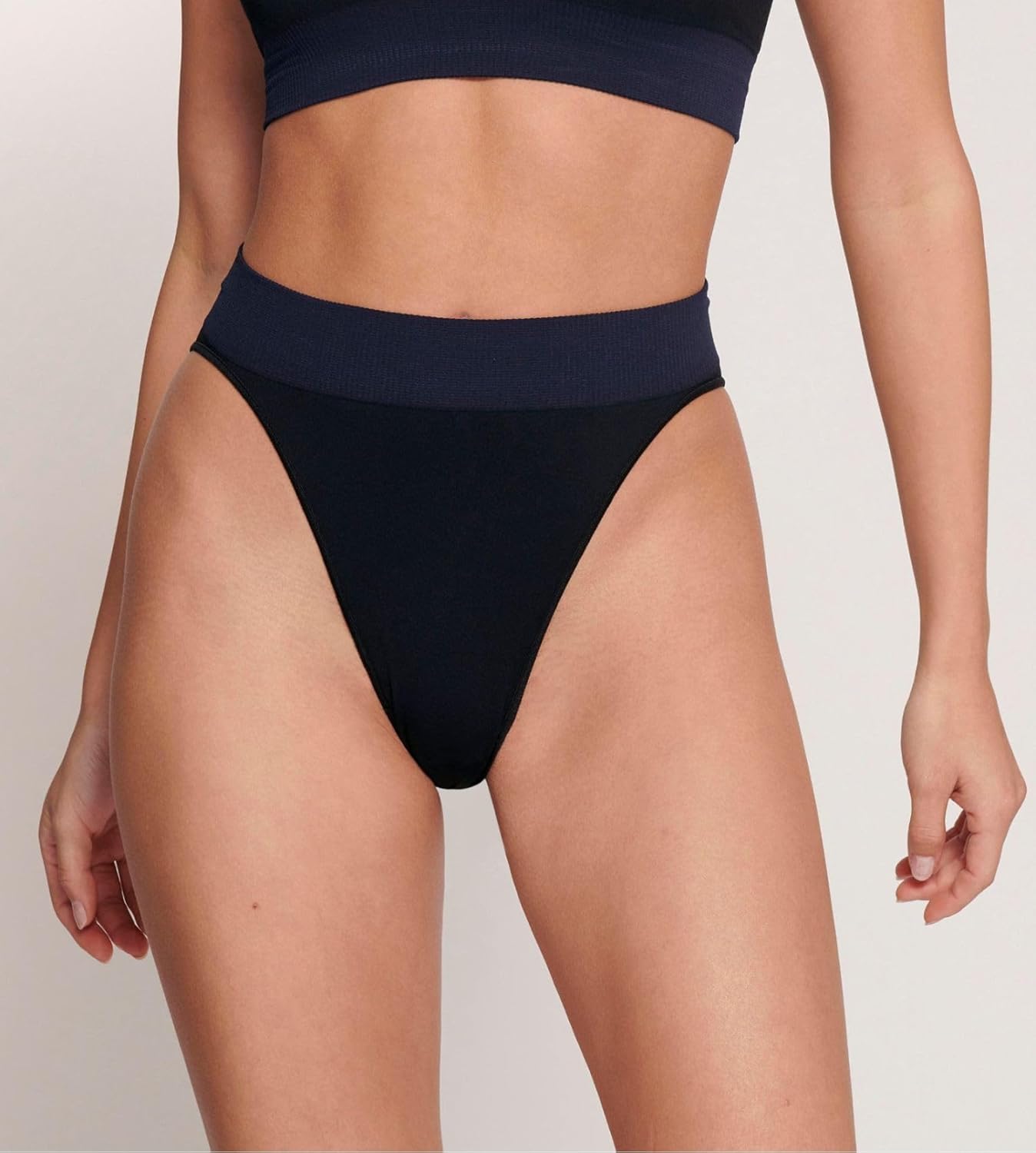 Sloggi Briefs Tai Knickers EVER Infused Aloe High Leg Seamless Ribbed Lingerie Black