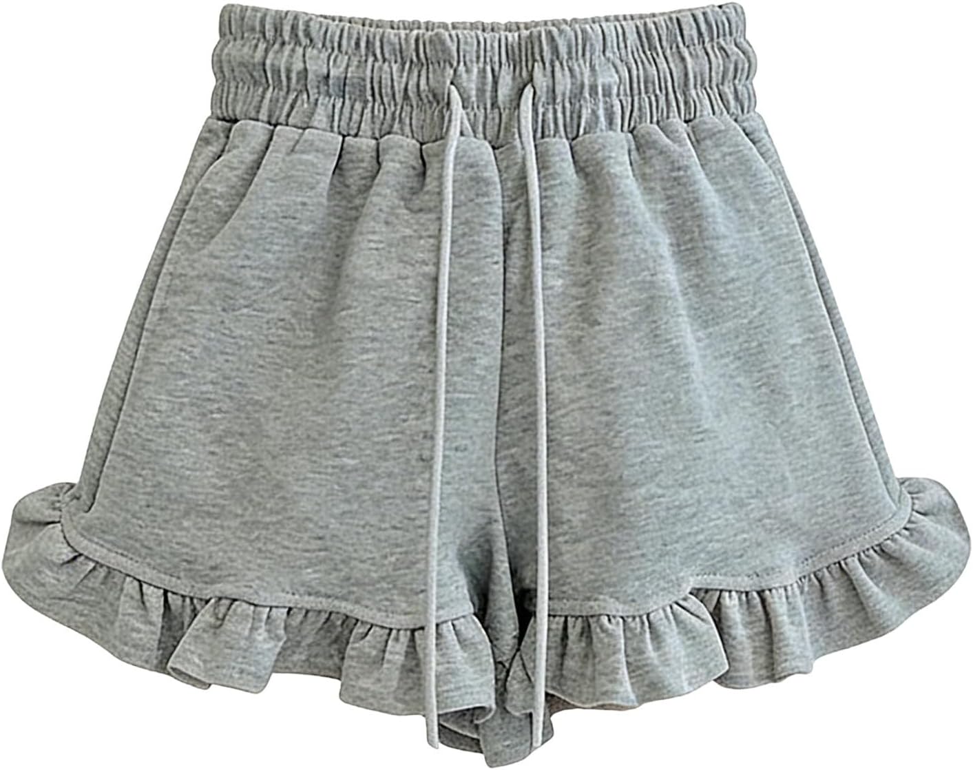 Toddler Baby Girls Shorts Little Girls Ruffle Short Front Hem Solid Casual Loose Stretch Shorts for Baby Girls