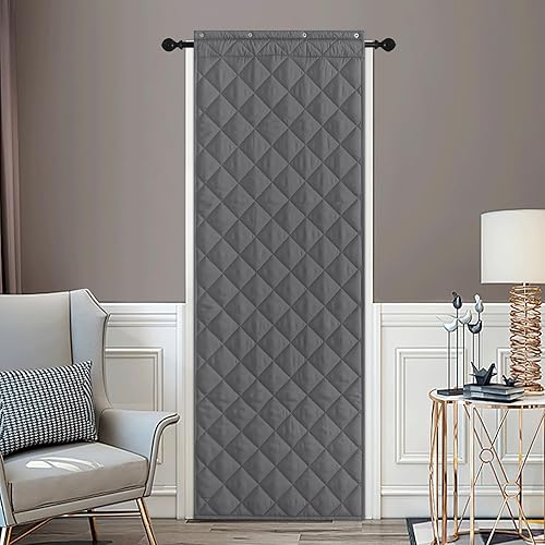 NICETOWN Cortina opaca para puerta, aislamiento térmico, autoadhesivas, para patio, puerta francesa, resistente al viento, impermeables, cálidas disponible en Yaxa Peru