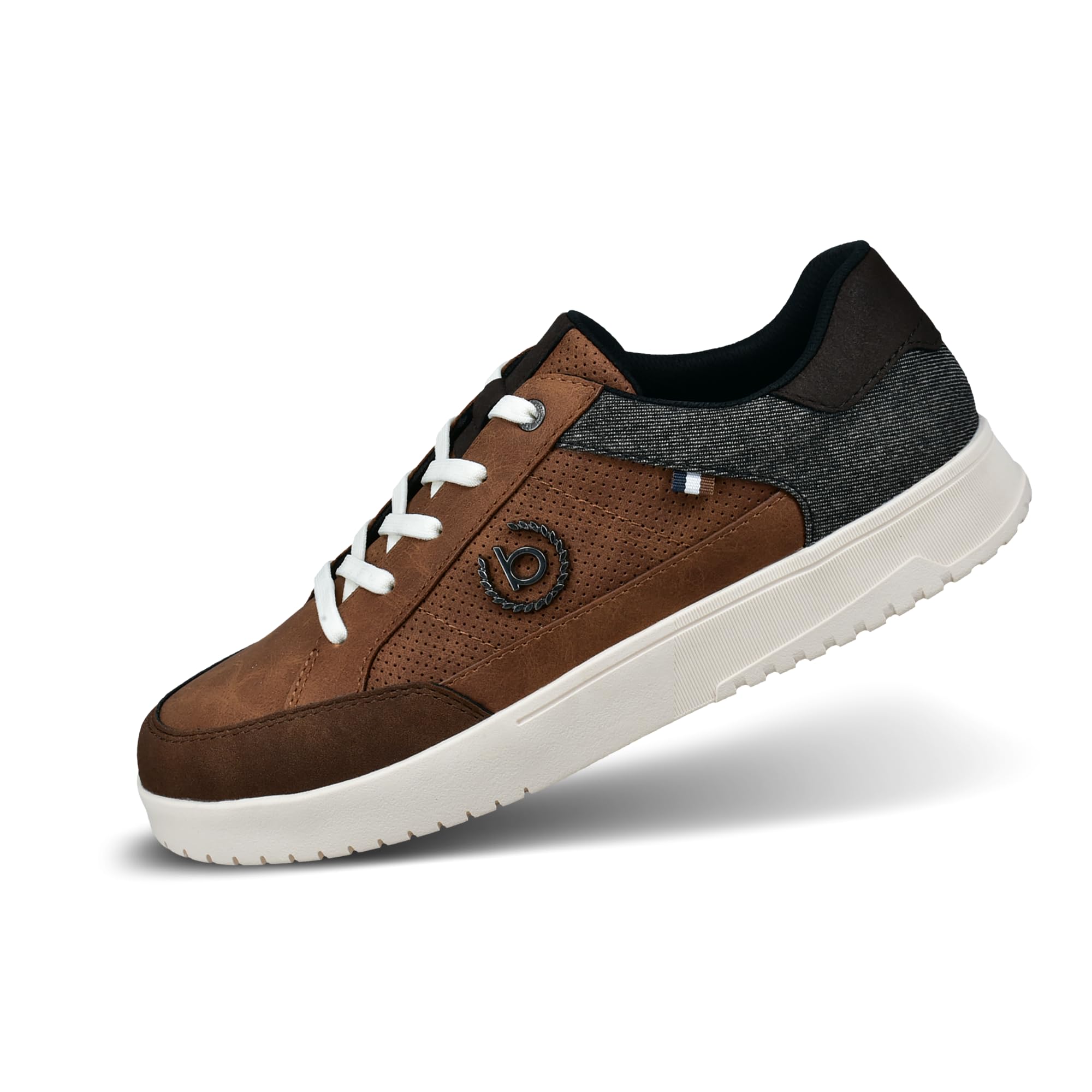bugatti Men's 323-A0G09 Lace-Up Shoes, Cognac/Dark Grey, 43 EU, Cognac Dark Grey, 9 UK