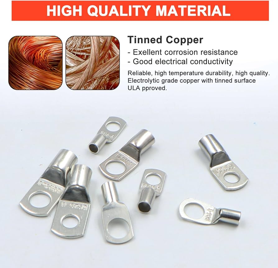 Cembre Rp-m8 Capicorda Halogen Free Rosso Occhiello Foro Vite 8mm - Nuovo | Leroy Merlin - Foto 3