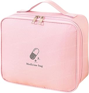 FunBlast Travel First Aid Bag - Medical Portable Medicine Storage Bag, Waterproof Pill Organizer with Mesh Pocket, Zippere... Price In India