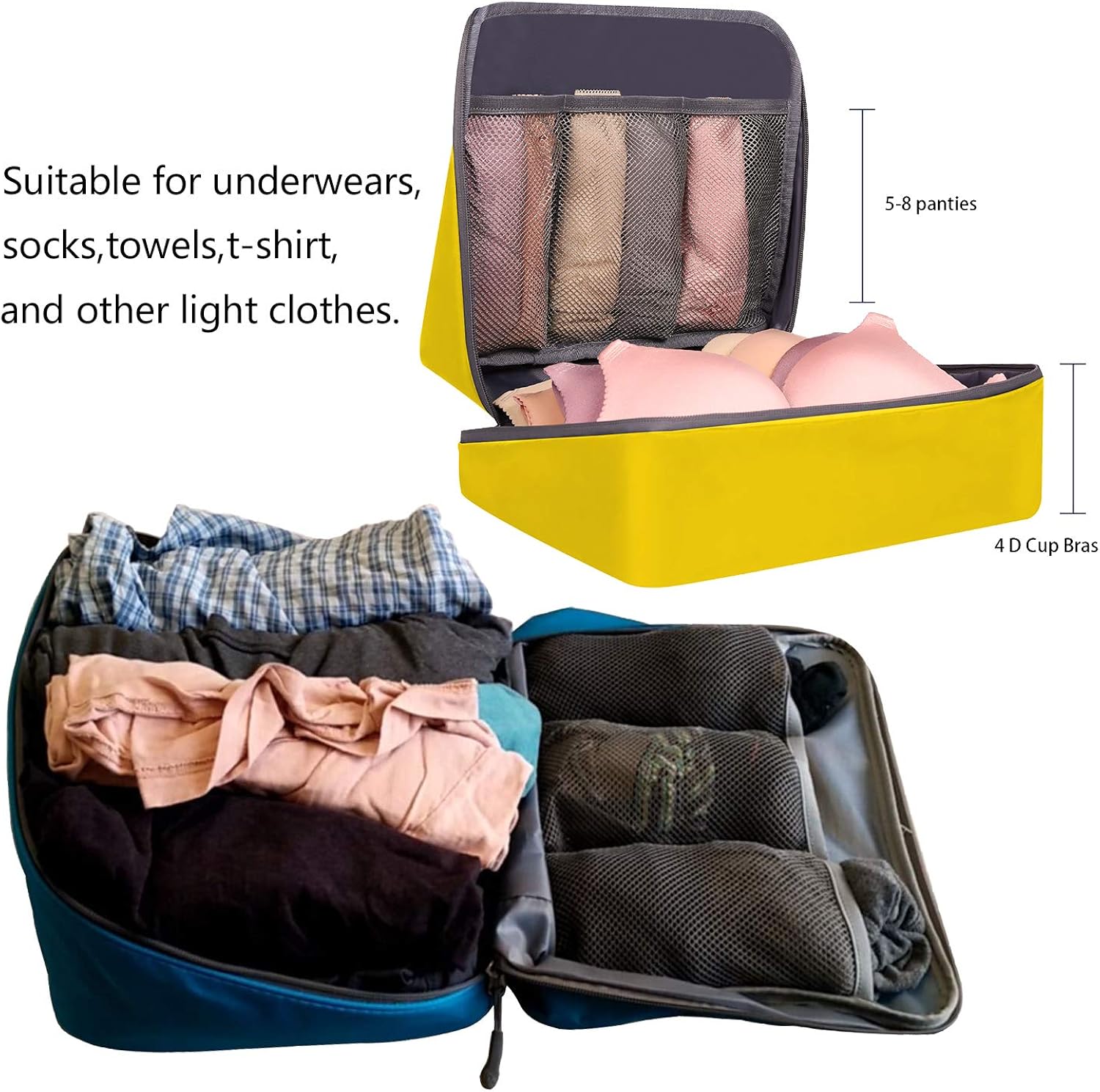 BAGAIL 6 Set/7 Set Packing Cubes Multi-Functional Luggage Packing Organizers for Travel Accessories
