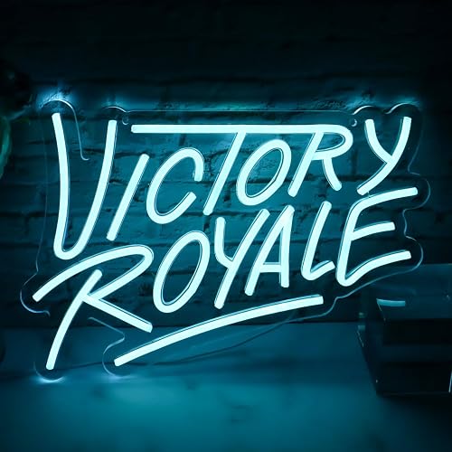 Victory Royale Glow Wall Art - Epic Battle-Inspired LED Neon Sign for Gamers & Streamers
