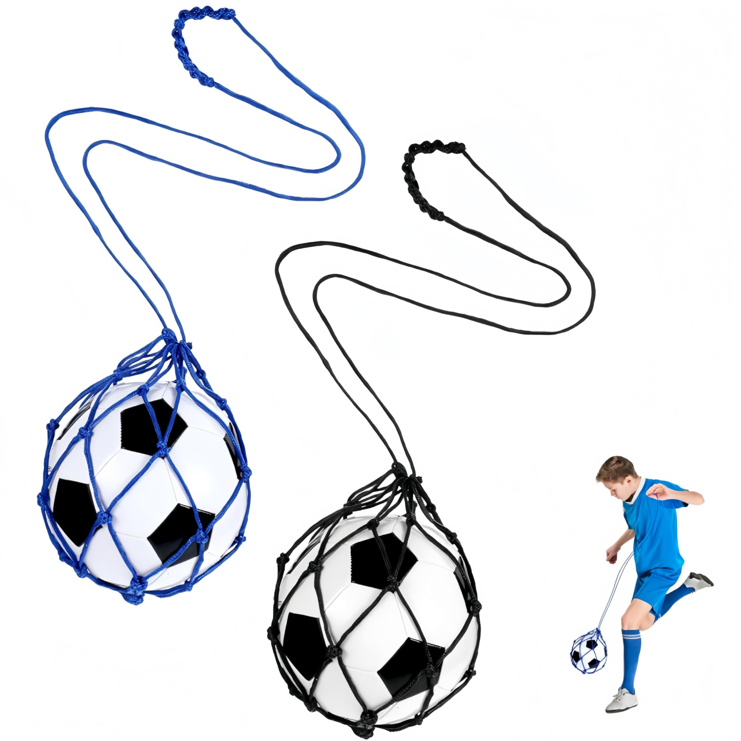 Jindizi ボールネット, サッカーボール入れ メッシュ, 25.5*30.5cm サッカーボール ネット アウトドア 収納バッグ,ポータブル ボールネット 学校/部活/試合 練習 などに収納