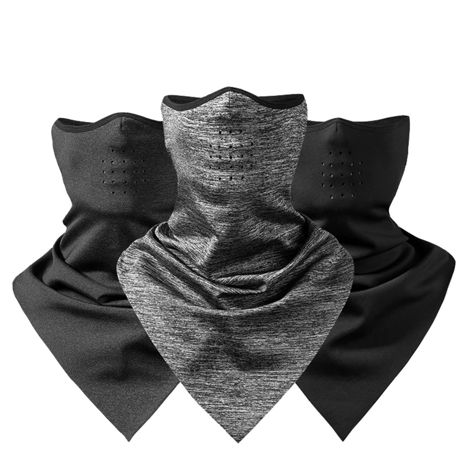 Sottocasco Caldo Maschera Invernale for Ciclismo, Calda, Antivento, in Pile, Termica, Traspirante, for Bici, Attrezzatura for Bicicletta, Accessori Sportivi(Black)