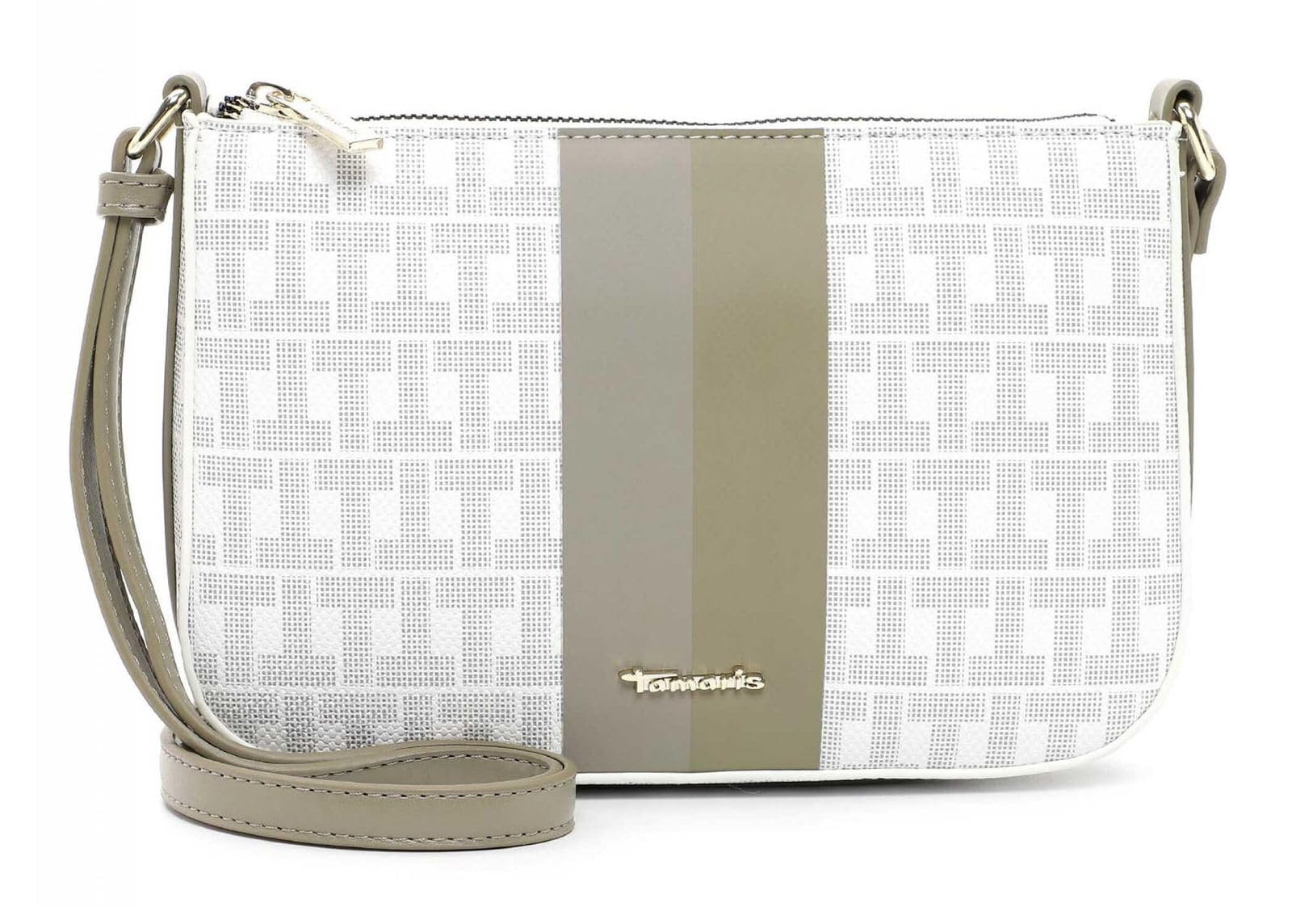 Bandolera Tamaris Liz caqui de diseño cruzado compacto 5