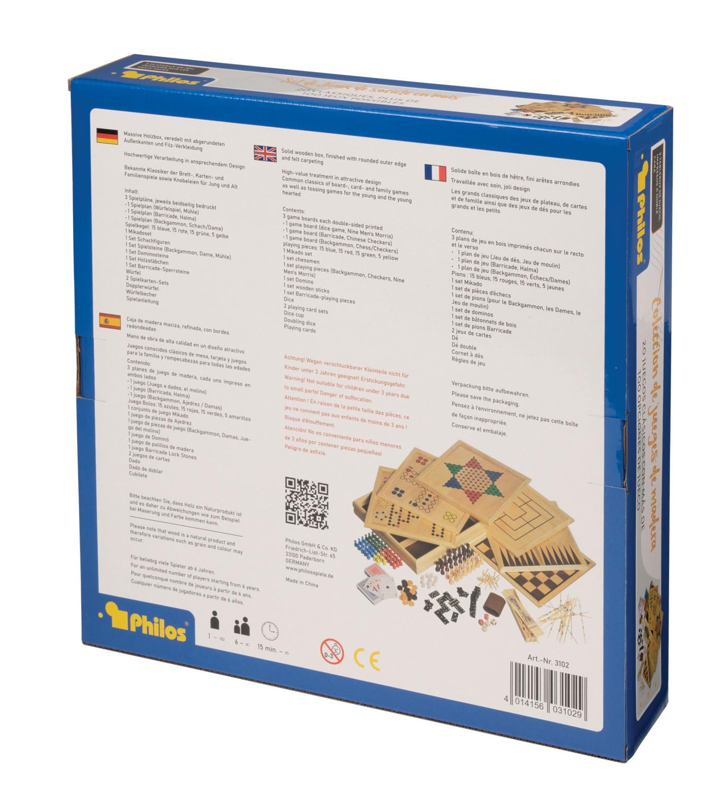 Philos Houten Game Set Compendium 100