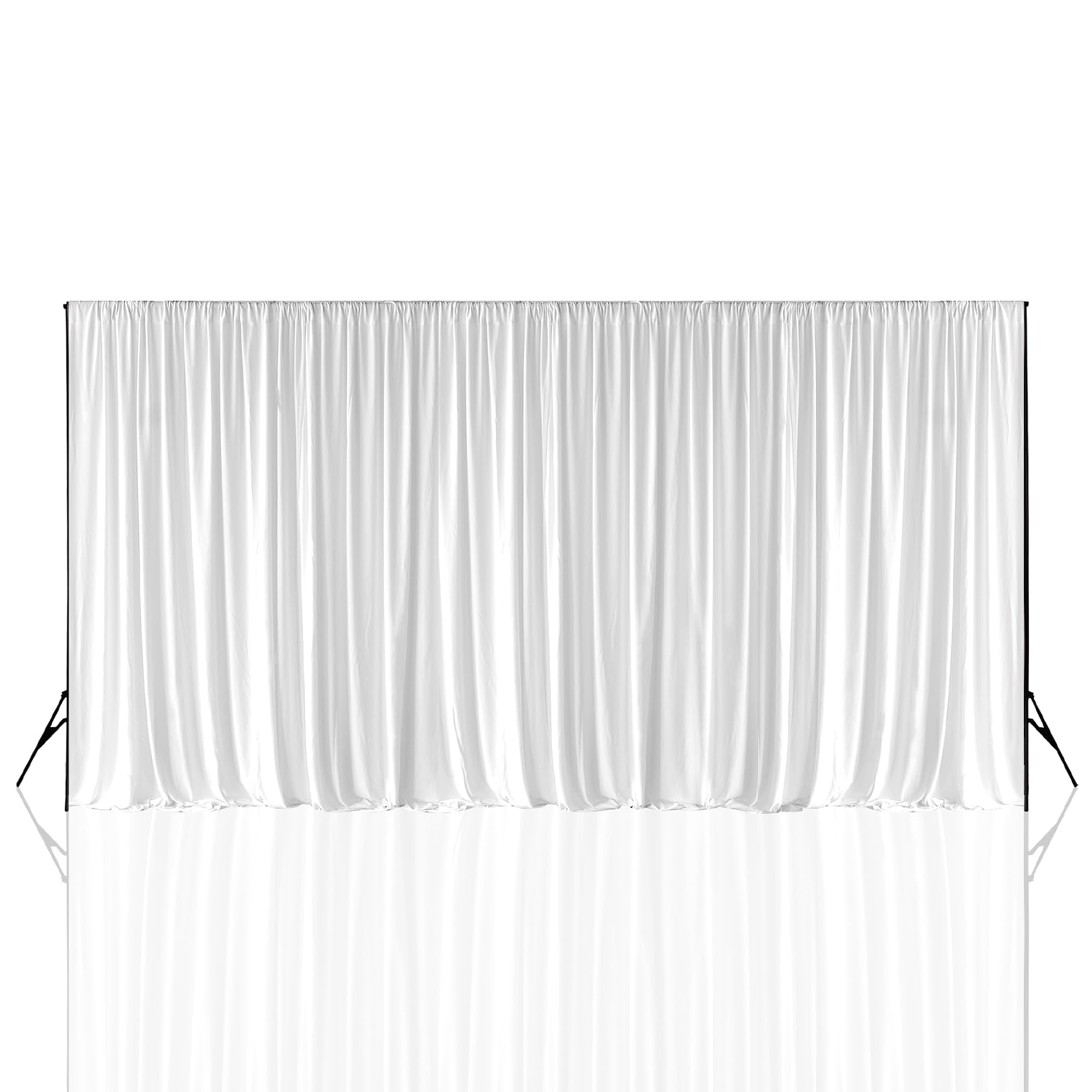 Trimming Shop Fondo negro de 3 x 6 m, 10 x 20 pies, 100 % poliéster, fondo de fotografía, antiarrugas, lavable, accesorios de estudio fotográfico para sesiones de fotos, filmación de video, fotografía