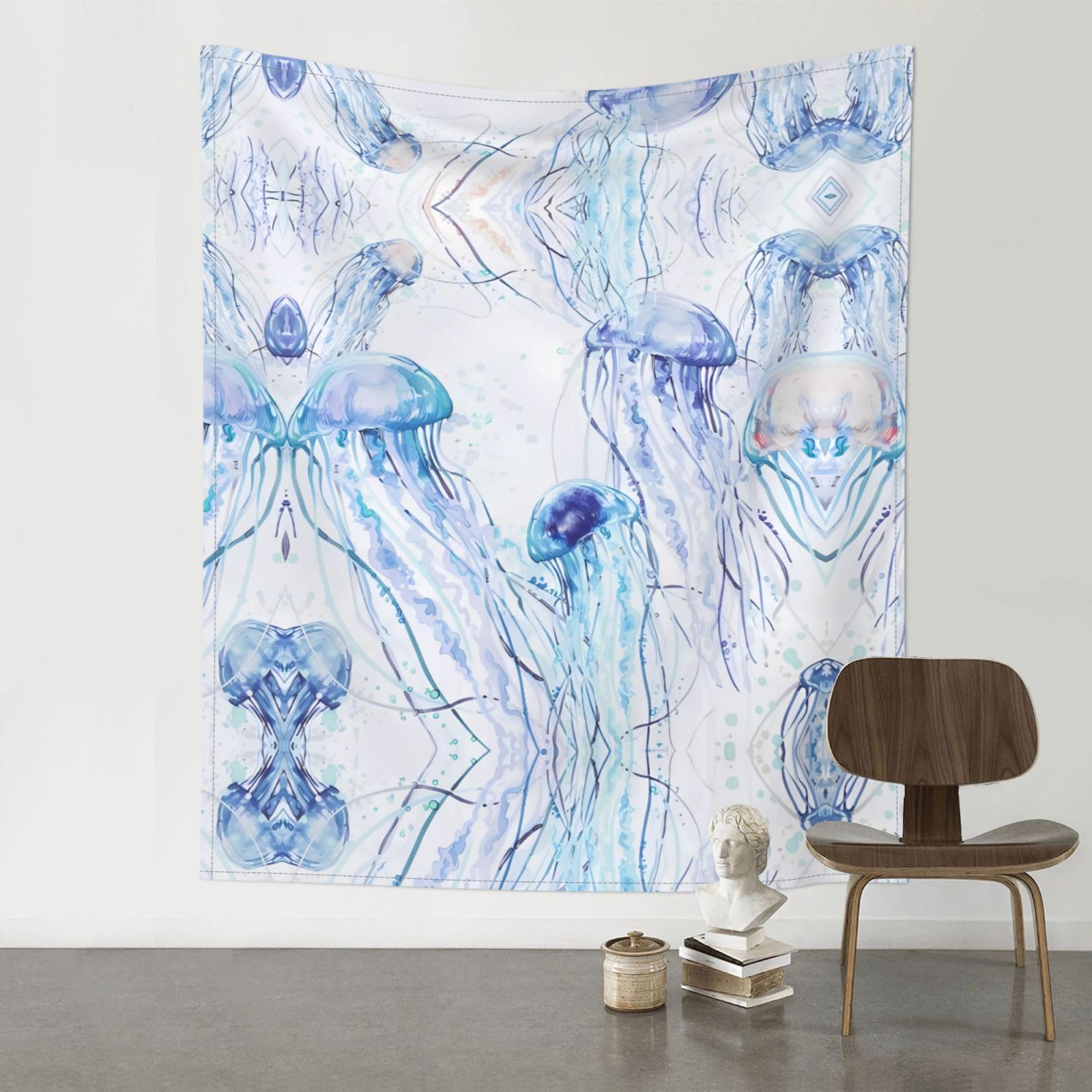 HJFCZH Jellyfish Prints 60x51in Wall Tapestry Bohemian Throw - Dorm Decor, Beach Blanket, Sofa Cover & Unique Gift