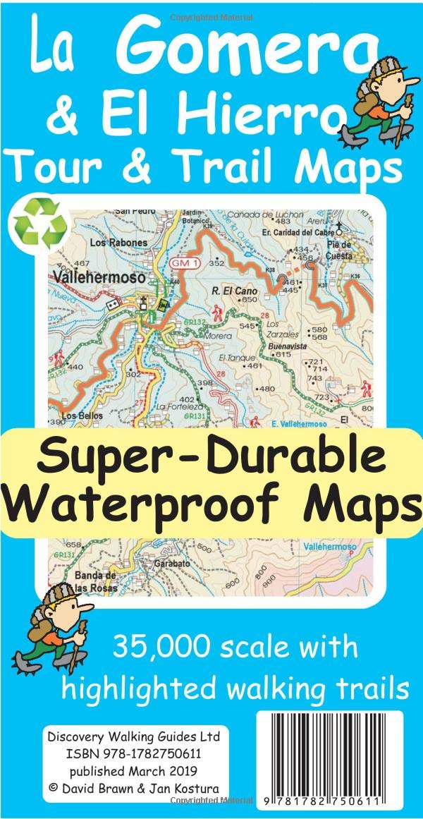 La Gomera and El Hierro Tour and Trail Maps by David Brawn (Sheet map)