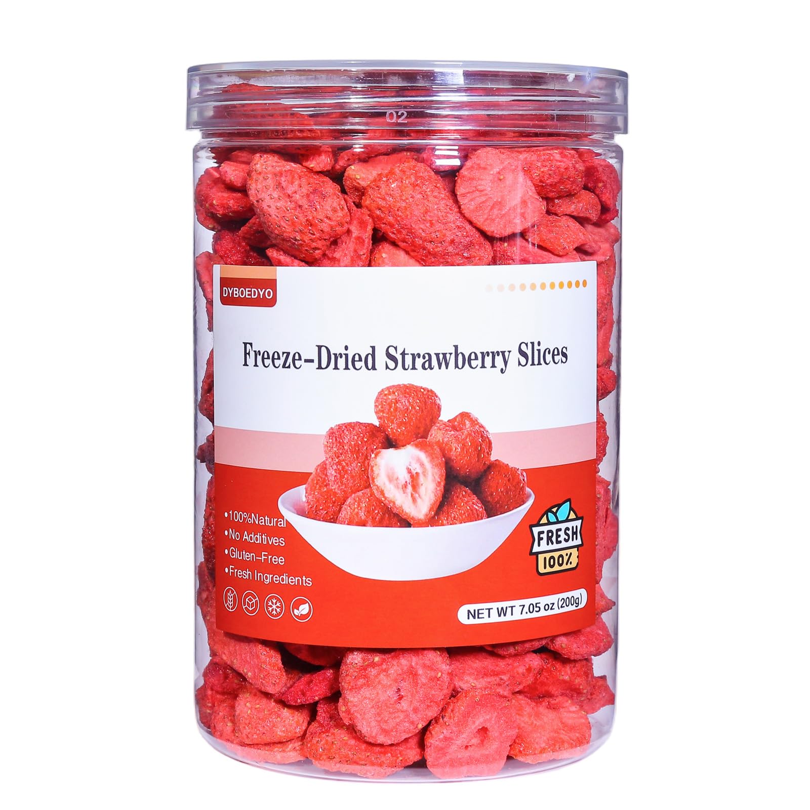 DYBOEDYO Freeze Dried Strawberries Slices - dried fruits and vegetables | Mubboo