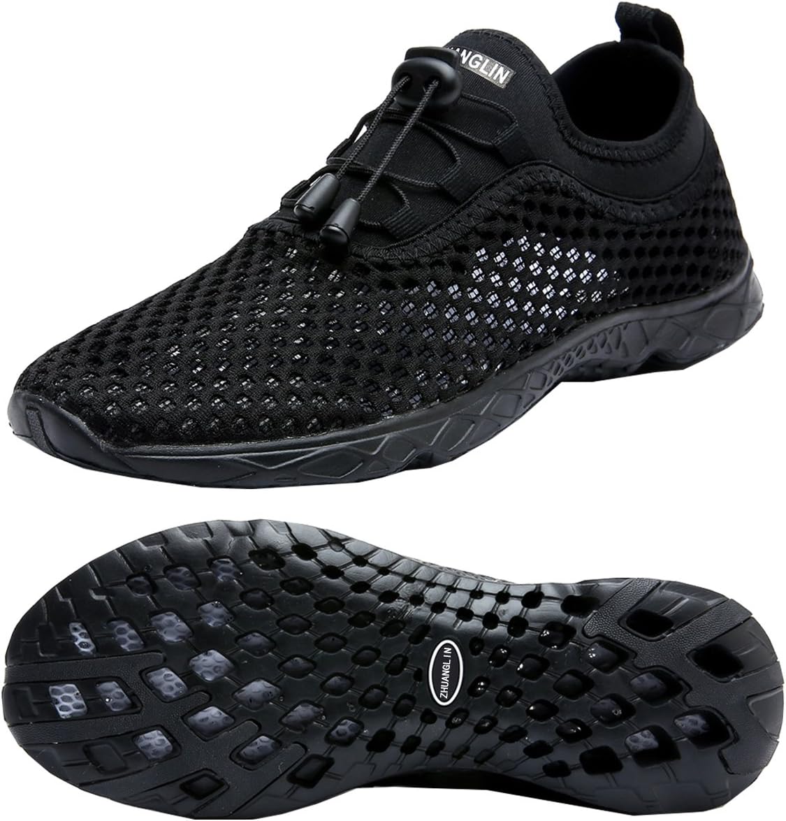 Women's Quick Drying Aqua Water Shoes,3-Second Drainage & All-Terrain for Swimming,Hiking,Yoga