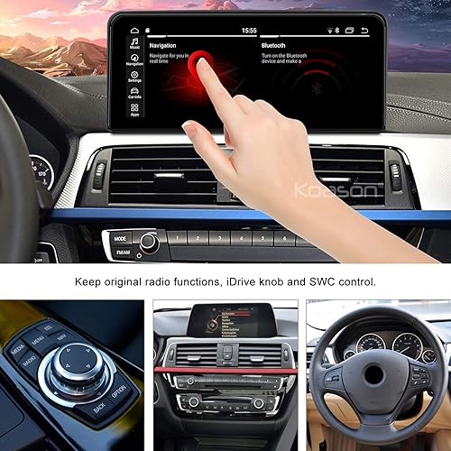 Miniatura 9 de Android10 F30F31F32F33F34F36F80F82F83F84 4+64G Monitor de pantalla negra Navegación GPS Audio Video Reproductor multimedia estéreo para BMW 34 M3 M4