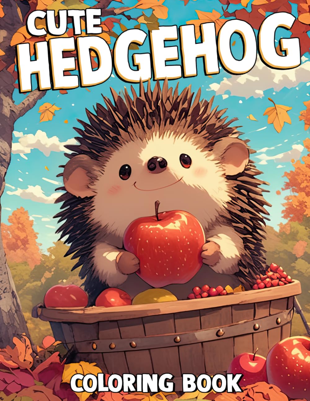 Cute Hedgehog Coloring Book: Cozy Woodland Friends Coloring pages featuring Adorable Forest Creatures and Simple Fun Designs for Teens and Adults seeking Calm