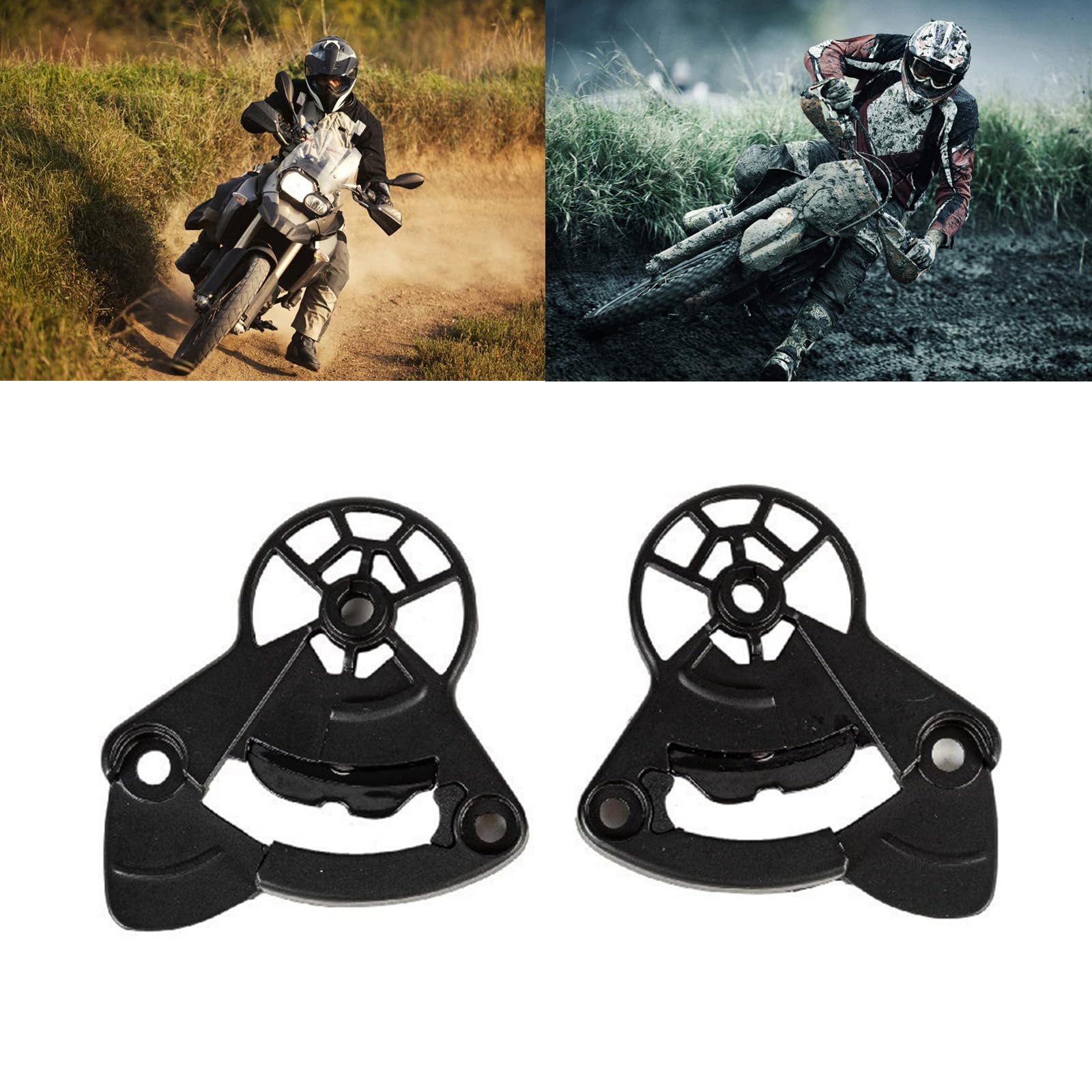 Qsvbeeqj 2pcs Replacement Shield Faceshields Accessories Compatible for FF805 Helmet Screen Lens Mounting Base