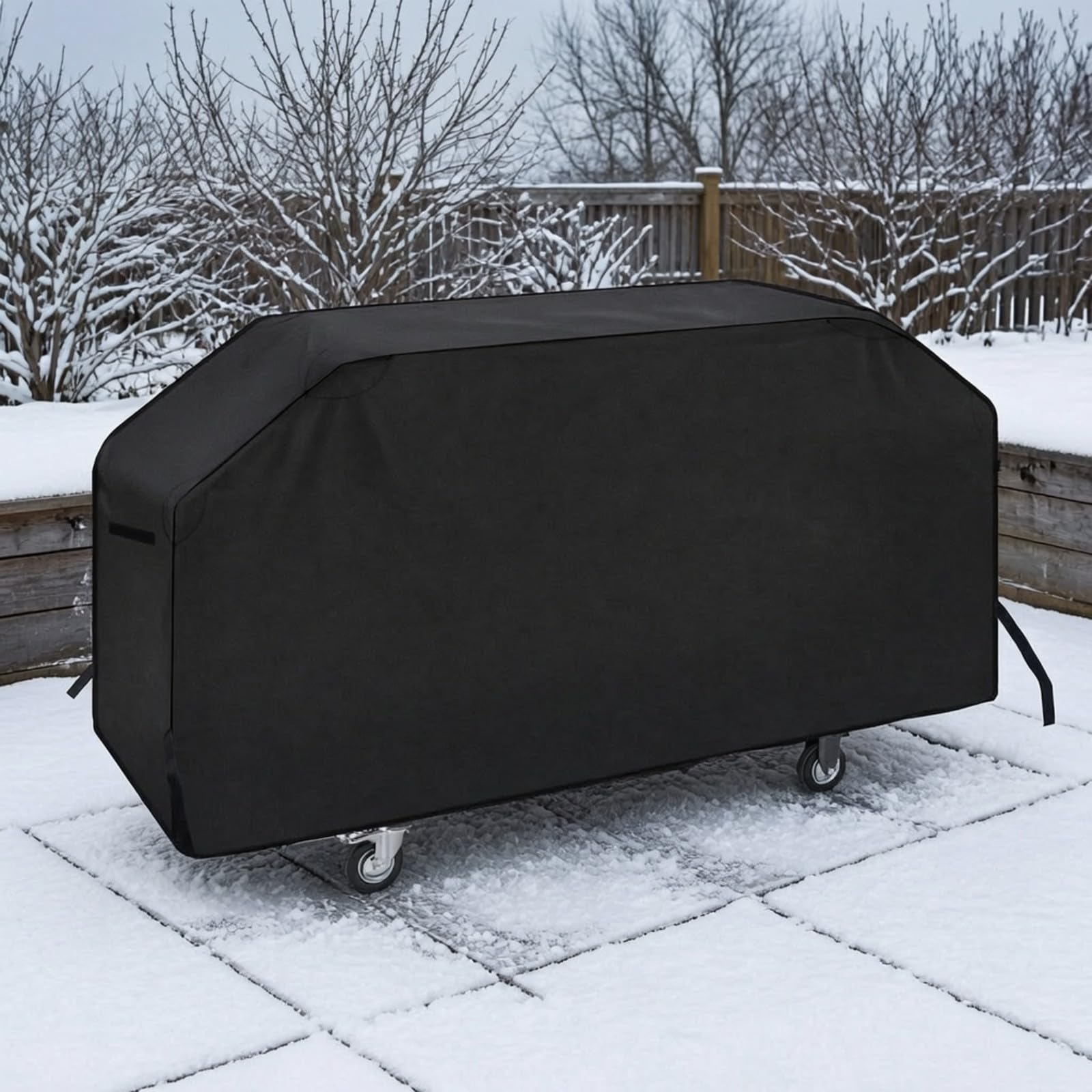 LOVIVER Copertura per Barbecue in Tessuto Oxford 600D Antipolvere Copri Barbecue Antistrappo Copri Griglia per Terrazza