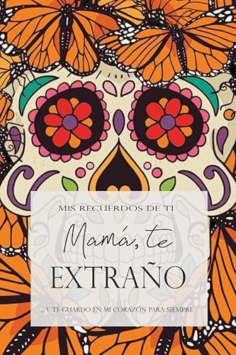 Mamá te extraño mis recuerdos de ti - diario de duelo - regalo de duelo como recordatorio con plantilla para rellenar, espacio para fotos, rayado