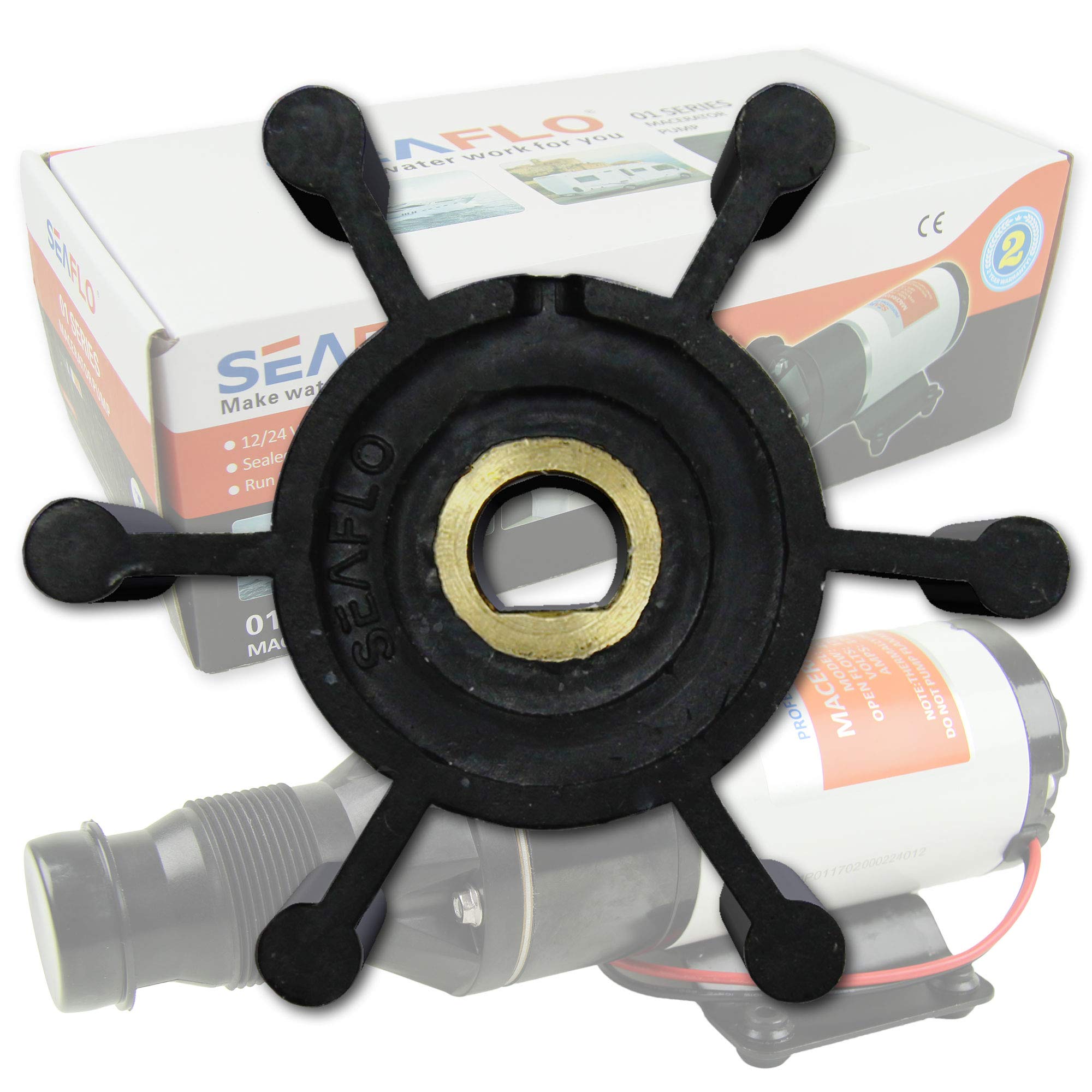 Boote & Yachten Kantschuster SEAFLO ® Impeller für Zerhackerpumpe und Bilge Pumpe