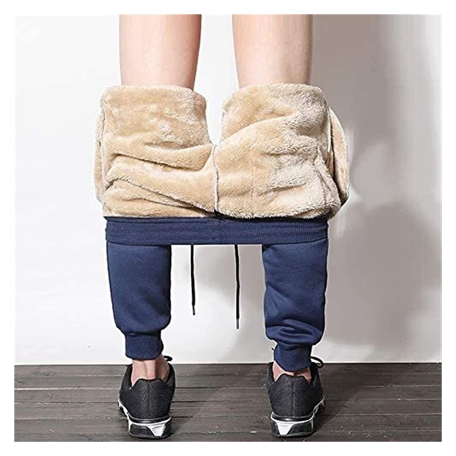 WEITING Spodnie dresowe męskie bawełniane spodnie sportowe slim fit spodnie treningowe długie joggery spodnie na co dzień zimowe polarowe spodnie dresowe z kieszeniami spodnie dresowe streetwear