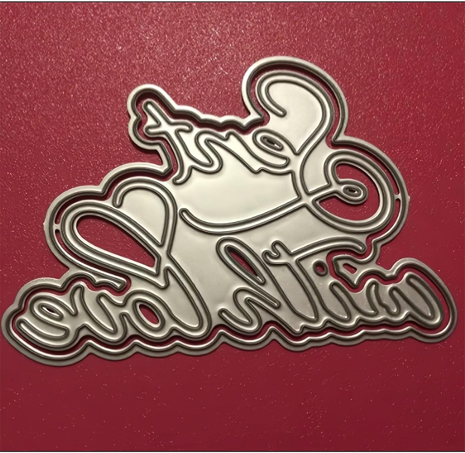Briartw Sent with Love Cutting Dies,Words Phrases Shadow Sentiment Die-Cutter for Card Making,DIY Alphabet Letters Scrapbooking Paper Crafts Embossing Stencil Photo Album Crafts Tool Decoraion Cards