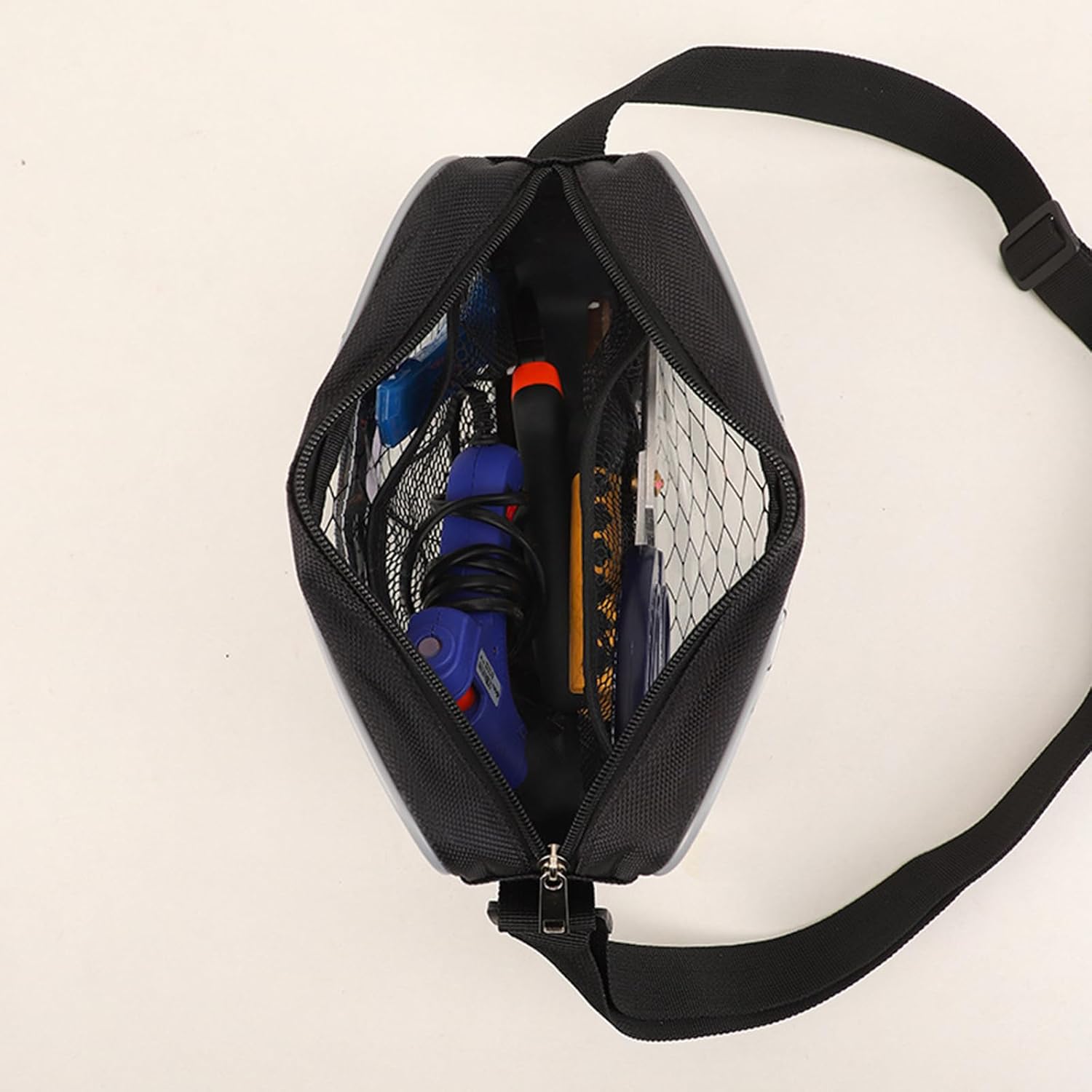 Anti-Static Clear PVC Bag Cleanroom Engineer Tool Computer Working Bags for Women Men Shoulder Crossbody Pouch, Transparent