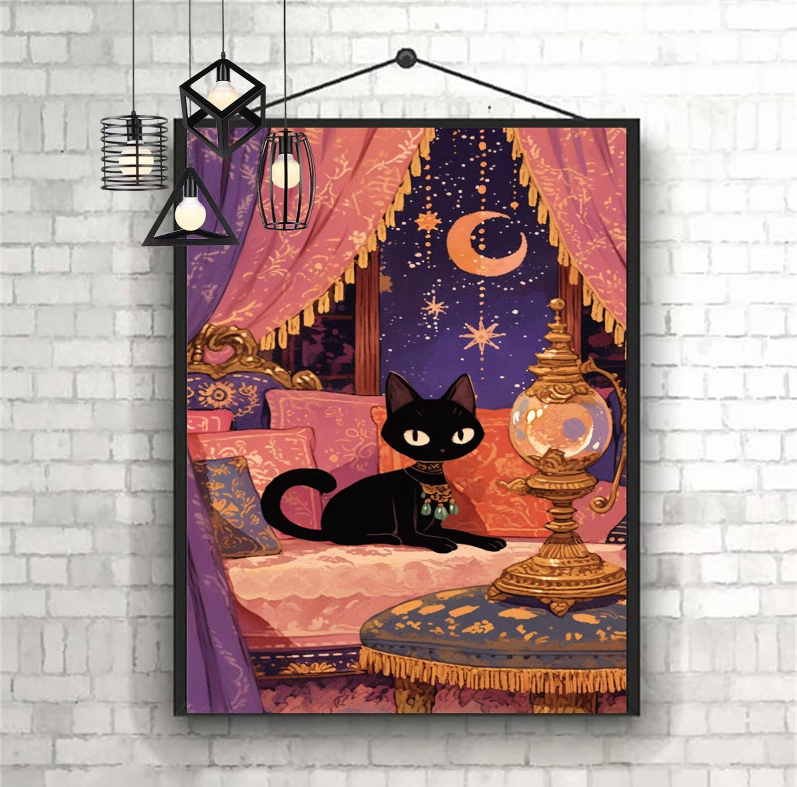 Diamentowe malowanie kot diamentowy obraz dzieci 100x150cm 2025 diamentowe malowanie kreskówki, DIY 5D diamentowe rysunki ścieg krzyżykowy rzemiosło dla dorosłych, obraz diamentowy prezenty dla kobiet