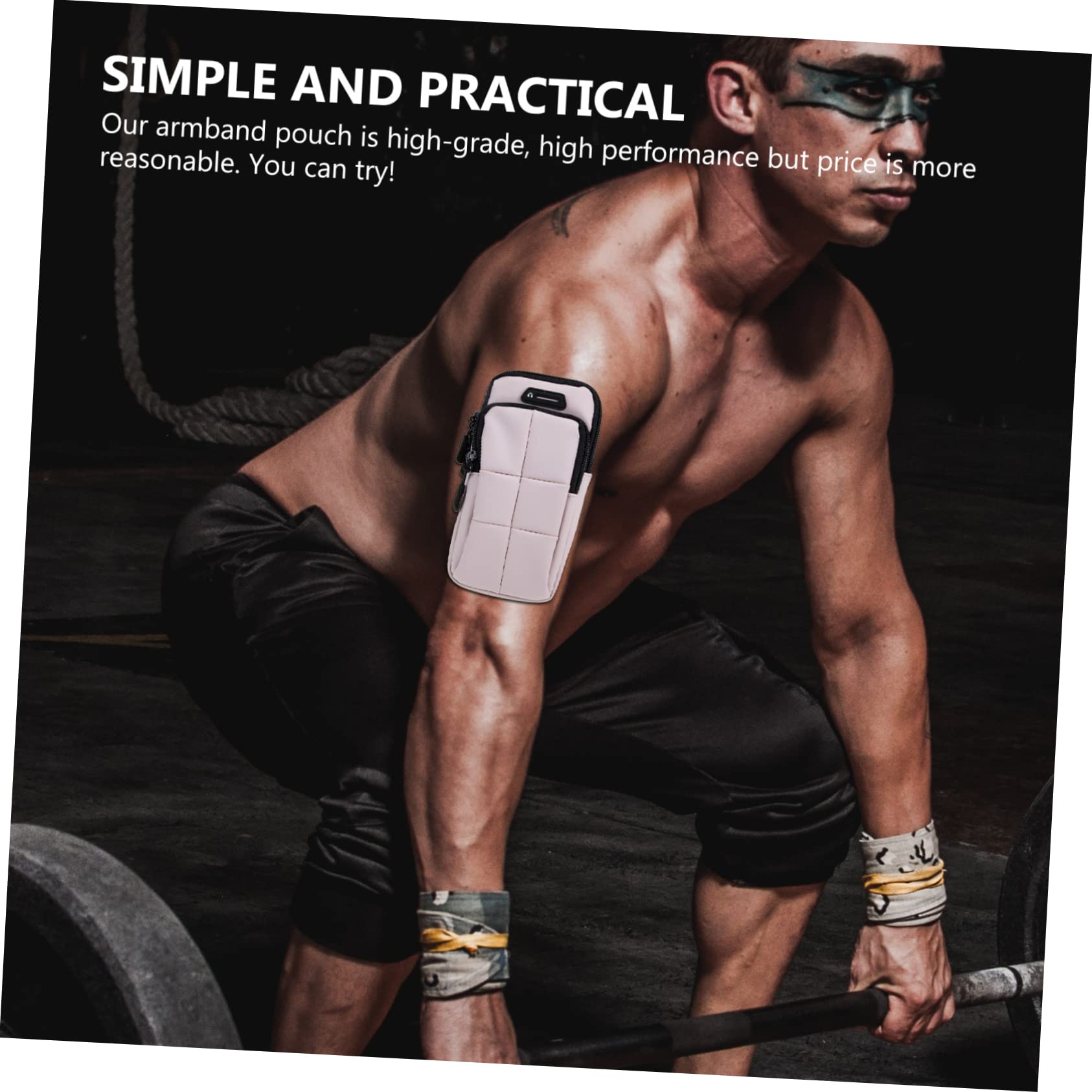 Uonlytech 3pezzi Fascia Da Braccio Per Smartphone Porta Cellulare e Leggera Sacchetto Per Running e Sport Pouch Per Telefono Con Doppia Cerniera e Design Compatto Adatta Per Viaggi e