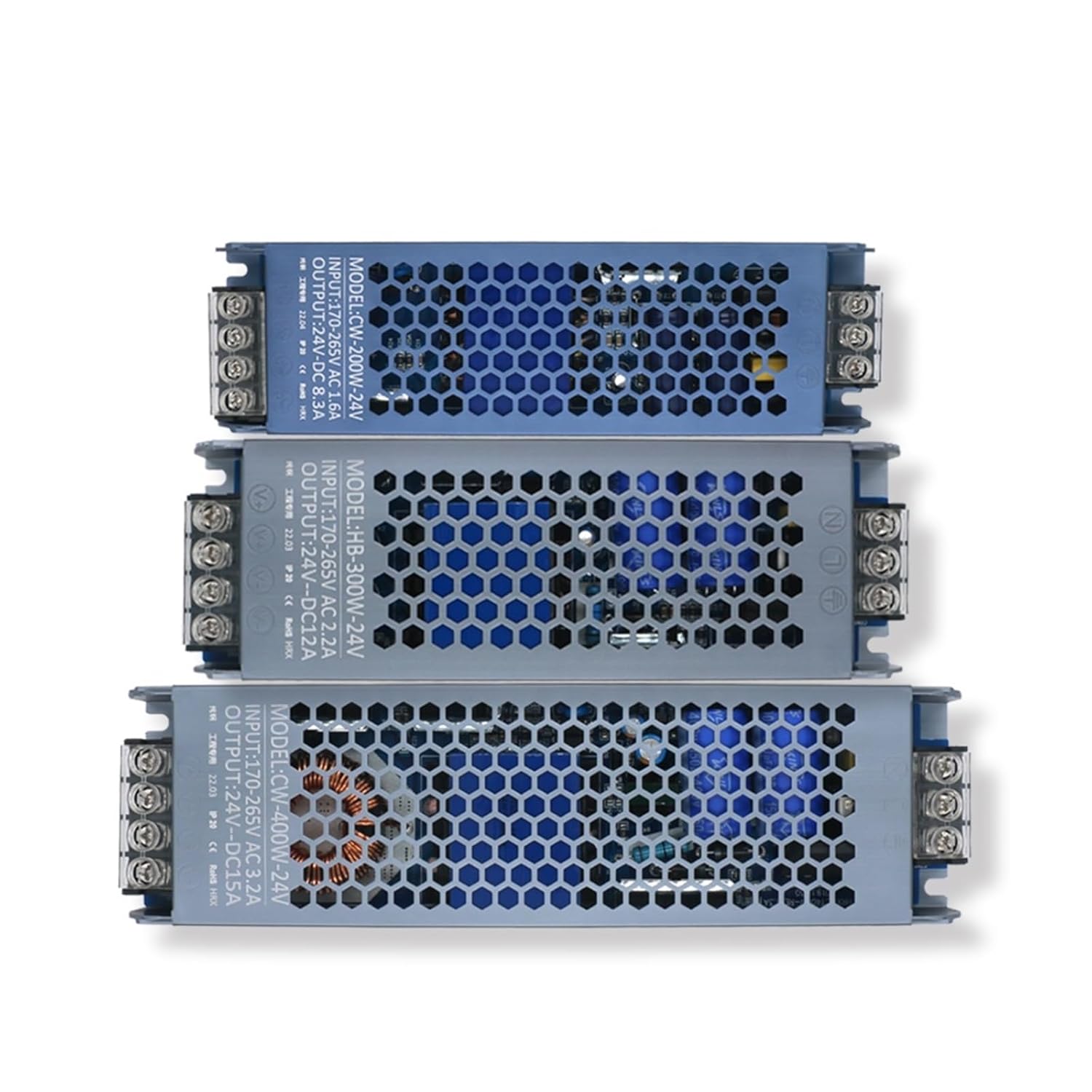 Ultra-Thin LED Driver 24V Power Lighting Transformer 45W 60W 100W 200W 300W 400W AC180-260V LED Strip Driver(45W DC24V)