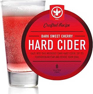2 Gal. Dark Sweet Cherry Hard Cider Recipe Kit - Makes a Wicked-Good 5.5% ABV Batch of Craft Brewed Hard Cider