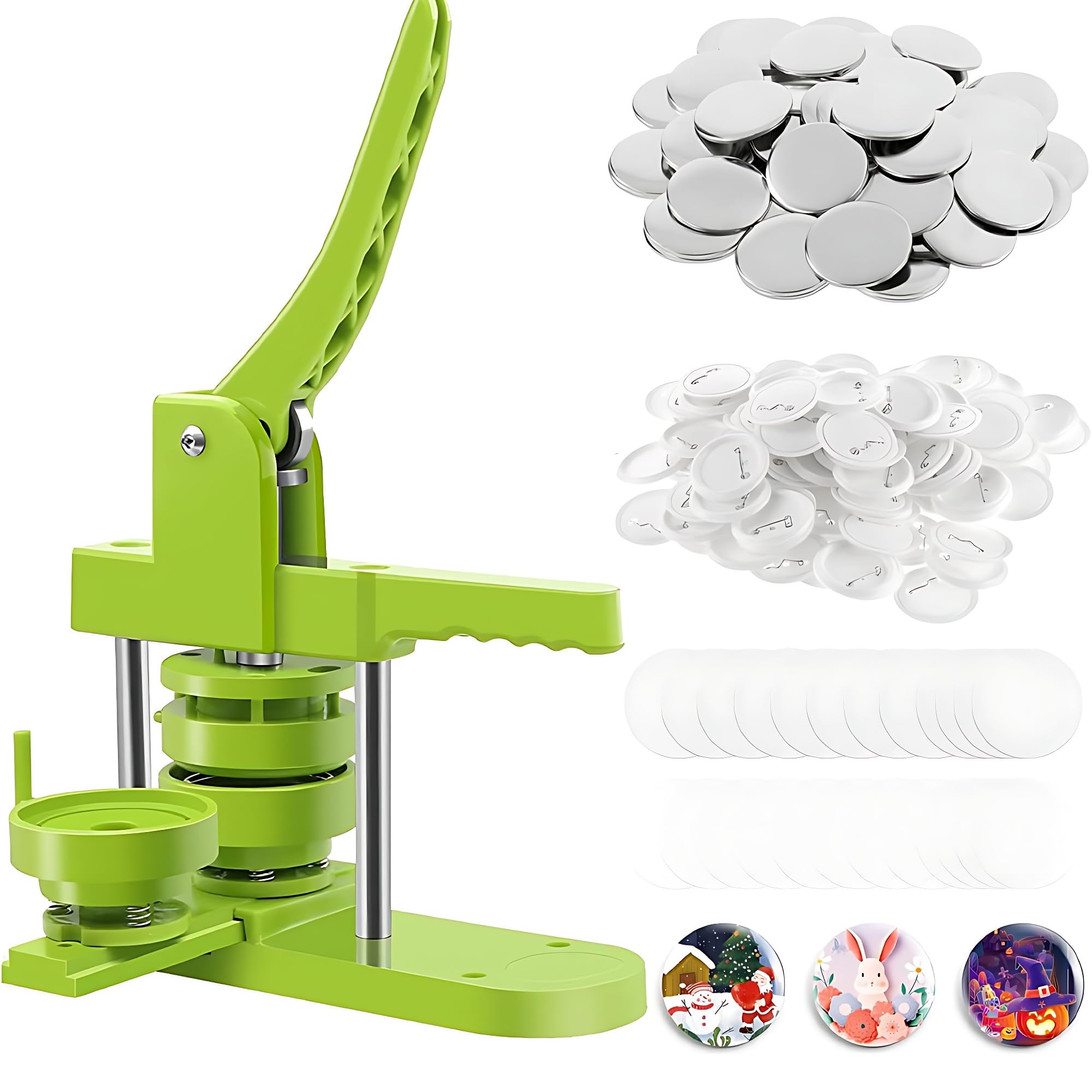 Kit de fabricación de insignias de 44 mm con prensa manual y máquina perforadora redonda