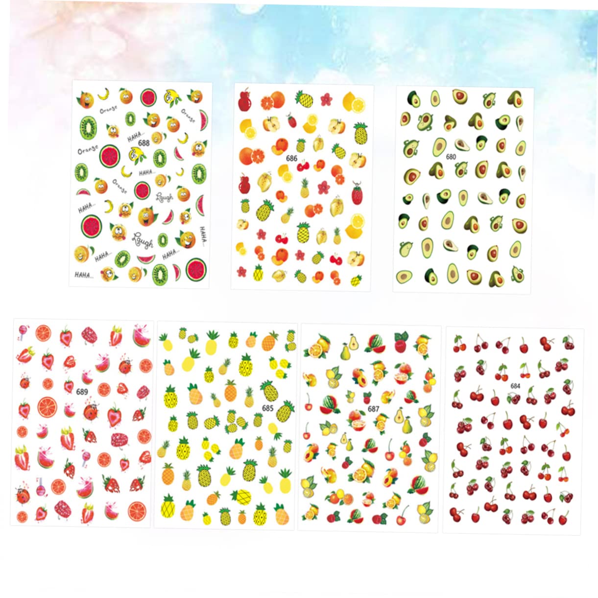 3 Set Adesivi Per Unghie Design Stickers Per Decorazioni Manicure Femminili Per Ragazze Stili multipli Facile Applicazione E Design Unico Per Occasione 12 Fogli*3