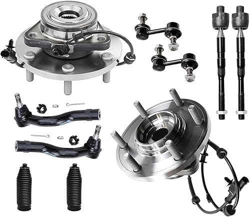 Miniatura 532 de Detroit Axle - Kit de cubos de rodamiento de rueda delantera de 6 piezas para Dodge Dart 2013-2016, Chrysler 200 2015-2017, 2 cojinetes de rueda