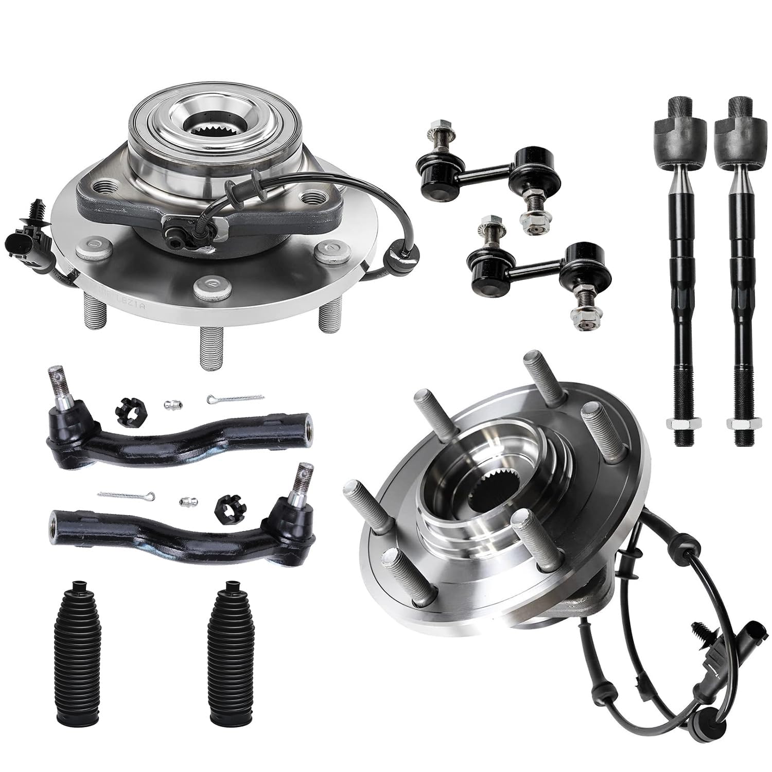 Detroit Axle - 4WD Front Wheel Bearing Hubs Kit for 2012-2015 Nissan Armada
