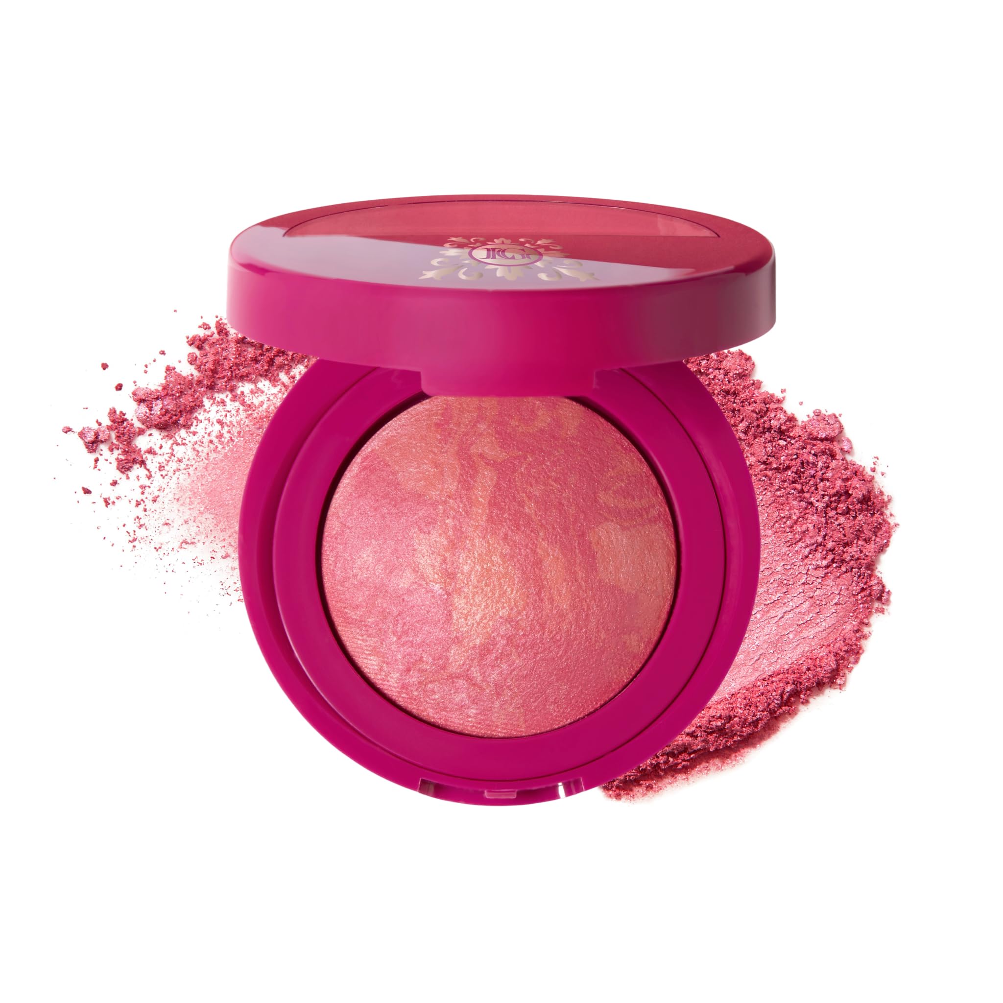 Holiday 2025 Limited Edition Baked Blush-n-Brighten Marbleized Blush - Skyline Sunset - Pink Color for Cheeks