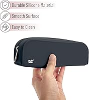 Vista 3 de Mr. Pen - Estuche de silicona para lápices, estuche para lápices negro, estuche pequeño para lápices, estuche para lápices estético
