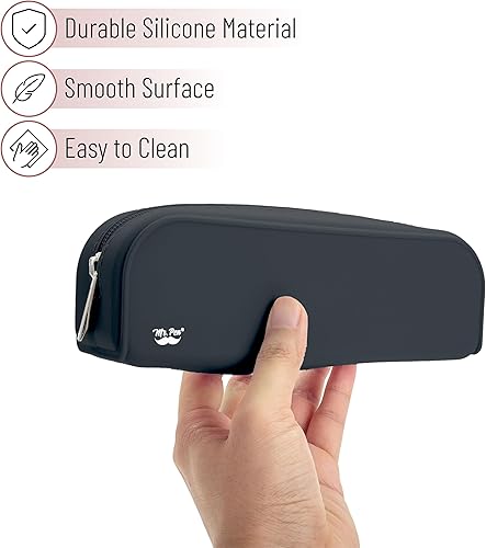 Miniatura 3 de Mr. Pen - Estuche de silicona para lápices, estuche negro, estuche pequeño, estuche estético para lápices