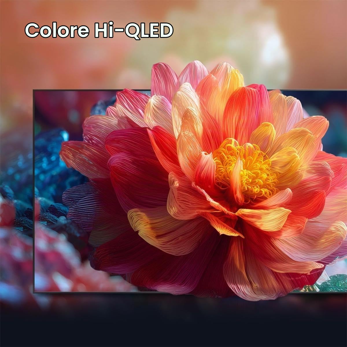 Hisense 50Q7S - TV 50 Pollici Smart TV 4K QLED DVB-T2 Wifi HEVC/H.265 Nero Classe Energetica E