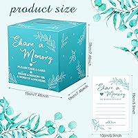 Vista 2 de Pajean 50 tarjetas de memoria para colecciones de vida, tarjetas de memoria, ideas de tarjetas de invitados para funerales, graduaciones, bodas