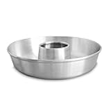 GLOBE ROCKET Aluminum Ring Cake Pan (9.5 in) - Ring Mold Pan - Fluted Tube Pans for Baking Pound Cake - Flan Molds for Baking - Molde para Flan - Molde para Chocoflan - Moldes para Pasteles