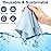 Frienda 12 Pack Large Microfiber Glass Cleaning Cloths 12 x 12 Inch Oversized Eyeglass Sunglasses Cleaning Cloths for Electronics Glasses Screens and Lenses(Blue)