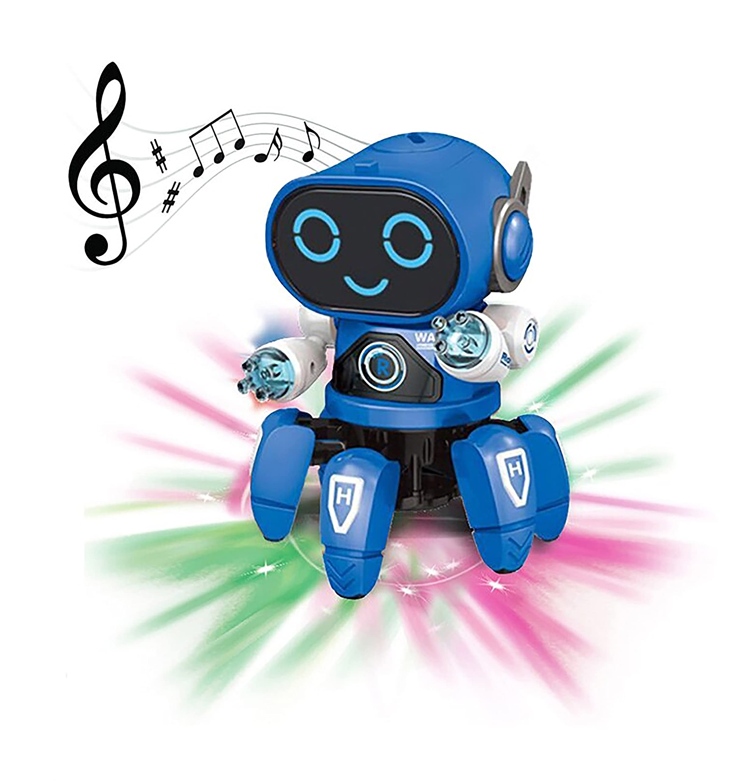 Natchcart Pioneer Bot Robot Colorful Lights and Music, All Direction Movement, Dancing Robot Toys for Boys and Girls (Blue) (B098MR7X96) Amazon Price History, Amazon Price Tracker