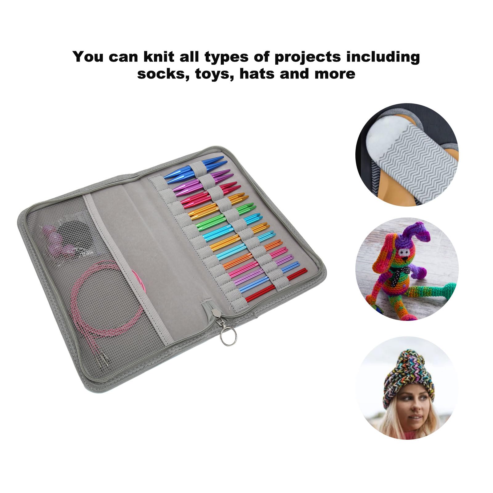 yuksok Ensemble d'Aiguilles Circulaires pour Tricotage Aiguilles au Crochet Professionnelles Durables Taille 10 yuksok Ensemble d'Aiguilles Circulaires pour Tricotage Aiguilles au Crochet Professionnelles Durables Taille 10