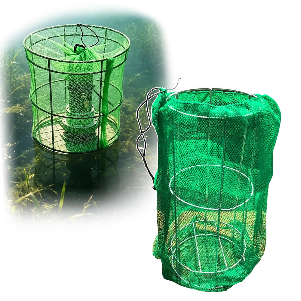 PA-DABAOO Submersible Pump Guard with Metal Frame And Mesh Cover,Universal Mesh Guard for Pumping Water, Protects The Submersible Pump for Farmland Irrigation Filter Screen Cover,XL