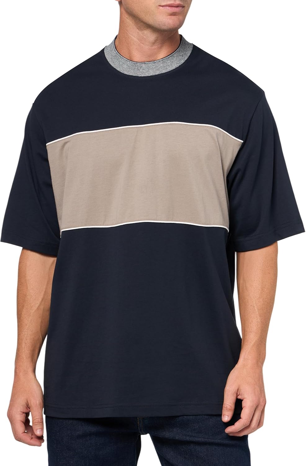 Armani Exchange Men's Oversized Cotton Interlock Solid Tee